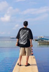 ポスオーバーフィットハーフTシャツ