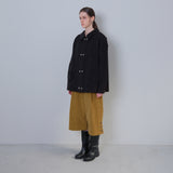 Black Corduroy Double Button Jacket