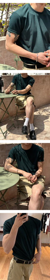 [S/S] Cooling like knit half t-shirts(10color)