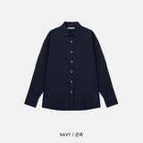 LMN フレンドアイスコットンリネンオーバーサイズフィットシャツ (10 colors)