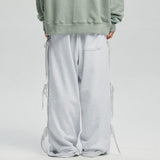 SYMBOL KNOT WIDE SWEATPANTS_GY