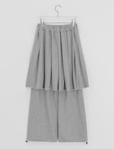 26SS★ [BAONHAUS] Langmel Banding Layered Skirt Pants