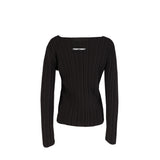 Square Rib Knit Black