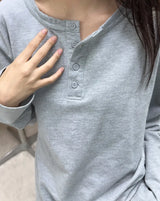 Lato Henley Neck Long Sleeve