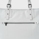 Glossy Buckle Bag (White)