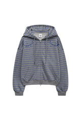 セットstフードジップアップ (grey)
