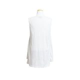(3color) Slub Stripe Layered Flare Sleeveless Top