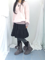 Flare some cotton frill skirt