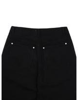 Pinter button fly curved cotton pants