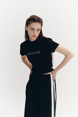 Crystal Hotfix T Black