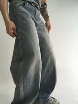 stripe curved denim(2colors)