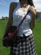 glossy stud 2way bag