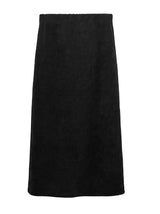 Tet suede slit long skirt