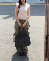 Cuzie Big Dot Shoulder Bag