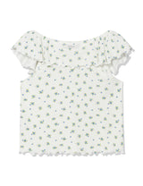 ラッフル フラワー スカートパンツ(WHITE)