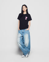 25FW WOMAN ファジーフォントラビット半袖Tシャツ