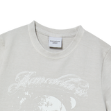 25SS GALAXY PIGMENT CROP SHORT SLEEVE T-SHIRT LIGHT GRAY