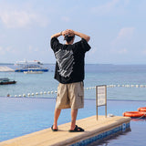 ポスオーバーフィットハーフTシャツ
