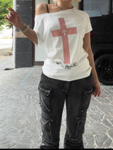 Pink Cross T
