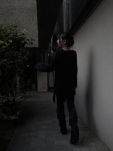 unbalanced loose-fit long sleeves (3color)