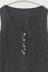 (W) Lodge Button Sleevless