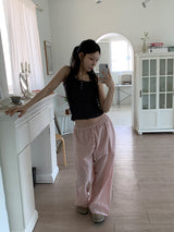 SIDE SHIRRING BUTTON SLEEVELESS (3C)