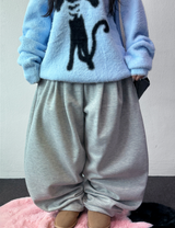 Hooky Balloon Fleece Wide Balloon Long Pant 🖤🤎 3 COLOR