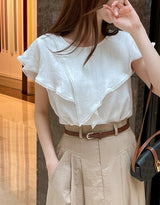 Desman Pintuck Banding Flare Skirt (Belt set)