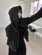 Sasin Vintage Pigment Hood Zip-Up
