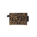 Simple Card wallet _Leopard Corduroy Camel