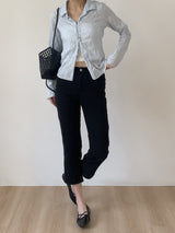 Slit Ankle Length Capri Pants