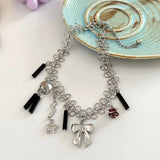 Ribbon Star Charm Chain Necklace