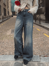 ベニールースワイドデニムパンツ