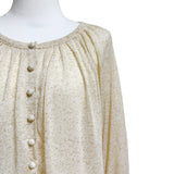 (3color) Shirring Bean Button Linen Slub Cardigan