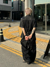ディープオーシャンデニムセットアップシャツ　２色