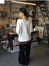 ディアンベルベットコットンワイドパンツ