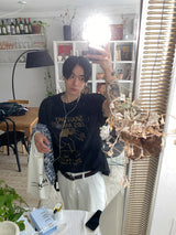 No.1224 skateboard half T (3color)