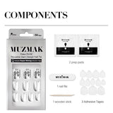 MUZMAK リユーザブルグラムデザインネイルチップ リスキー(ショート)