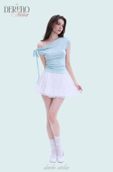 Muse Ribbon One Shoulder Top