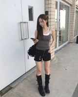 Leon zipper shorts