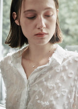 [925 silver] Un.silver.131 / simple pearl necklace (silver)
