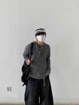  River Taken Pintuck Balloon Denim Pants 3C