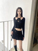 1093. Eyelet strap cancan mini sk