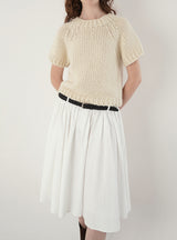 Button midi skirt