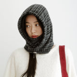 PolarFleece Balaclava (Snow flower_grey)