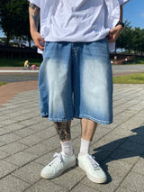 サンドデニムハーフパンツ