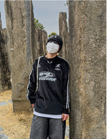 Velvet Track Round Long Sleeve T-shirt