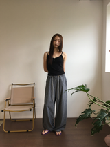Otti frill button sleeveless top (3color)