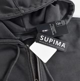 Wibird Pigment Supima Two-Way Hooded Zip-Up