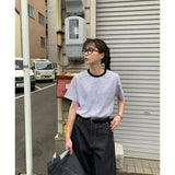 スローアンストライプTシャツ